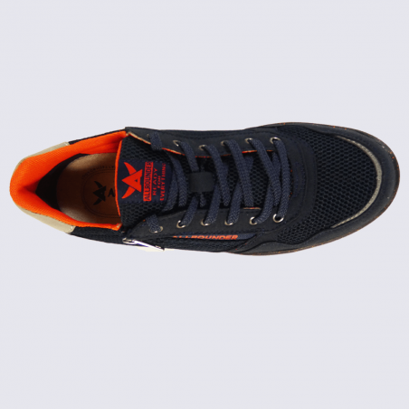 Baskets Allrounder, baskets confortables homme bleu nuit/orange