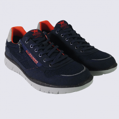 Baskets Allrounder, baskets confortables homme bleu nuit/orange