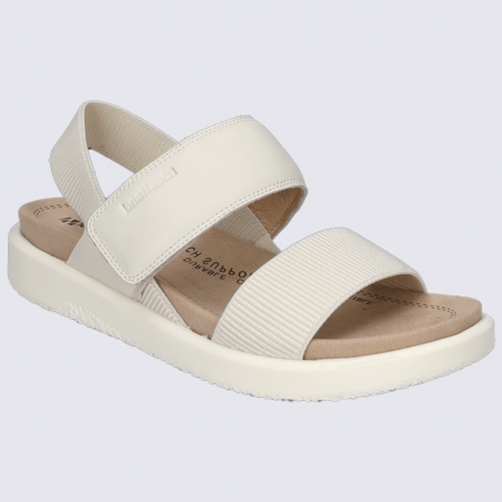 Sandales Westland by Josef Seibel, sandales velcro femme en cuir blanc