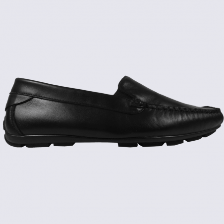 Mocassins Arima, mocassins confortables homme en cuir noir