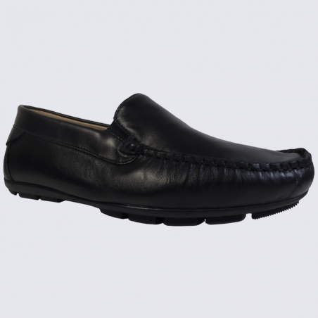 Mocassins Arima, mocassins confortables homme en cuir noir