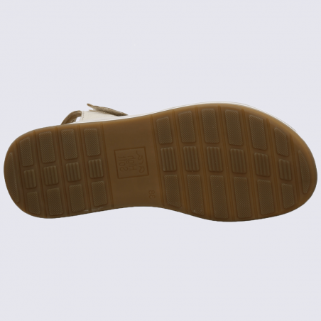 Sandales Ara, sandales tendances femme en cuir doré