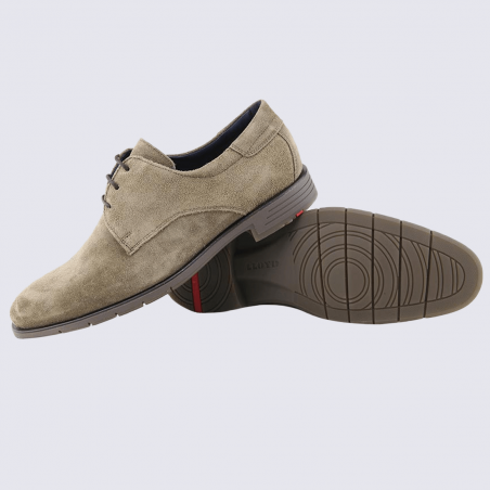 Chaussures Lloyd, chaussures de ville à lacets homme en cuir nubuck brun