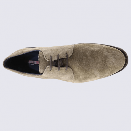 Chaussures Lloyd, chaussures de ville à lacets homme en cuir nubuck brun