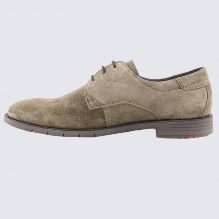 Chaussures Lloyd, chaussures de ville à lacets homme en cuir nubuck brun