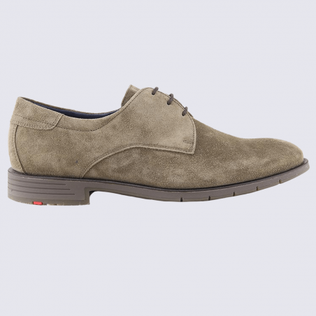 Chaussures Lloyd, chaussures de ville à lacets homme en cuir nubuck brun