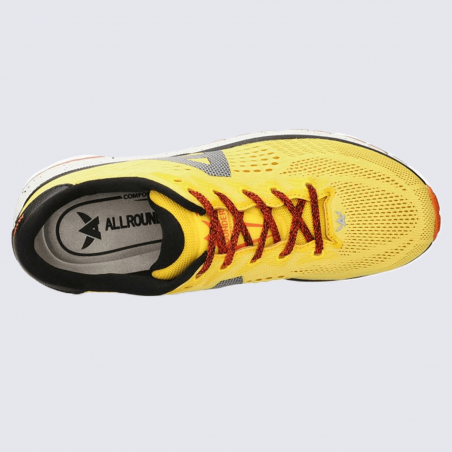 Baskets Allrounder, baskets amortissantes homme jaune