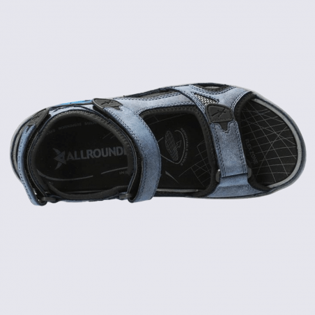 Sandales Allrounder, sandales confortables homme en textile navy