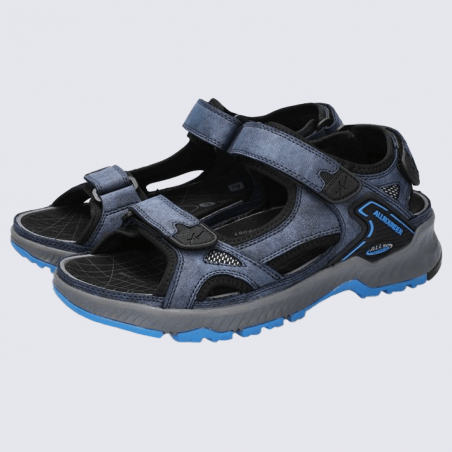 Sandales Allrounder, sandales confortables homme en textile navy