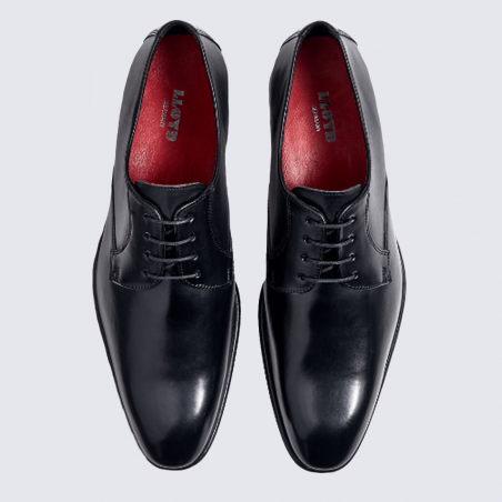 Derby Lloyd, chaussures derby à lacets élégantes homme en cuir noir Derby Lloyd, chaussures derby à lacets élégantes homme en cuir noir