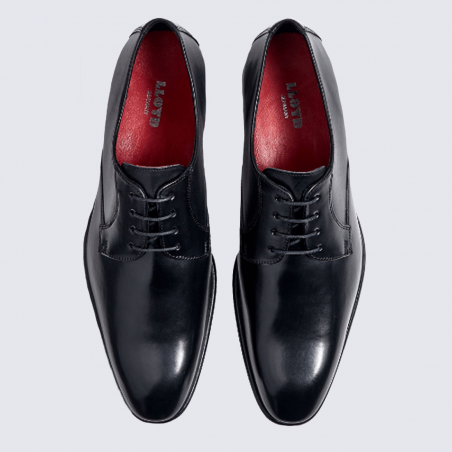 Derby Lloyd, chaussures derby à lacets élégantes homme en cuir noir