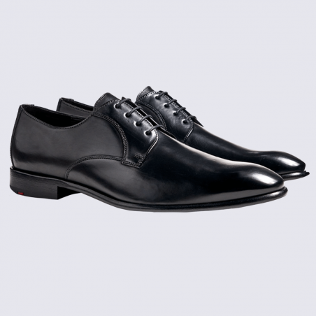 Derby Lloyd, chaussures derby à lacets élégantes homme en cuir noir