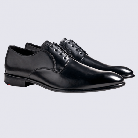 Derby Lloyd, chaussures derby à lacets élégantes homme en cuir noir Derby Lloyd, chaussures derby à lacets élégantes homme en cuir noir