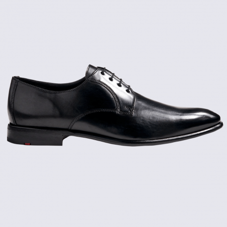 Derby Lloyd, chaussures derby à lacets élégantes homme en cuir noir
