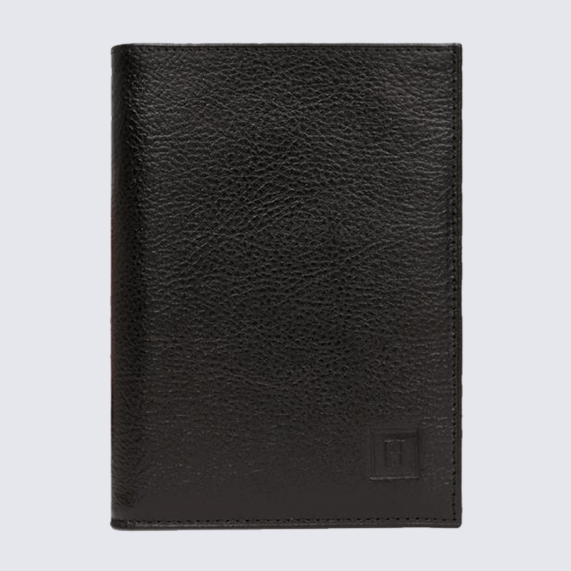 Portefeuilles Hexagona, portefeuilles 2 volets mixte en cuir noir