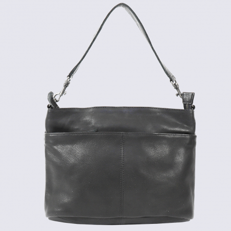 Sac à main Bear, sac porté épaule tendance pour femme en cuir noir Sac à main Bear, sac porté épaule tendance pour femme en cuir noir