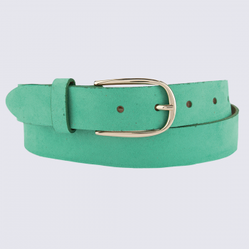 Ceinture Bernd Götz, ceinture tendance femme en cuir vert