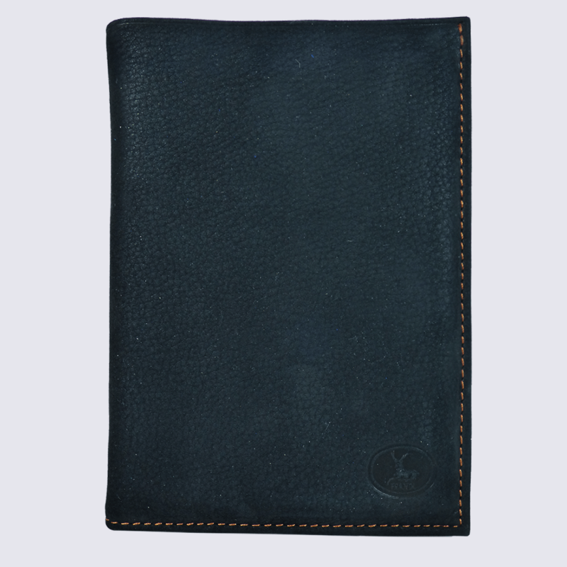 Portefeuille Frandi, portefeuille de haute qualité homme en cuir noir