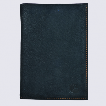 Portefeuille Frandi, portefeuille de haute qualité homme en cuir noir