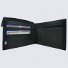Portefeuille Frandi, petit portefeuille de haute qualité homme en cuir noir
