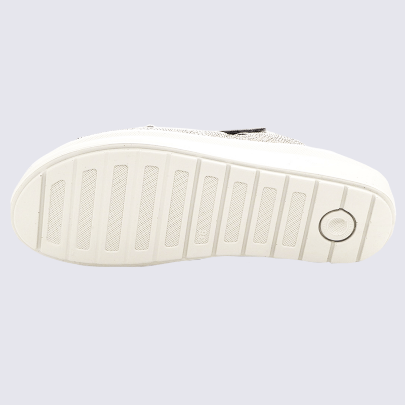 Mules Rohde, mules à brides femme imprimé métallisé beige/terre