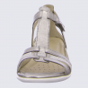 Sandales Ecco, sandales plates femme en cuir métallisé rose Sandales Ecco, sandales plates femme en cuir métallisé rose