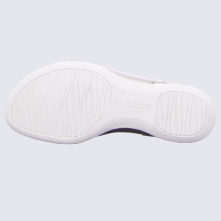 Sandales Ecco, sandales plates femme en cuir métallisé rose Sandales Ecco, sandales plates femme en cuir métallisé rose