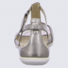 Sandales Ecco, sandales plates femme en cuir métallisé rose Sandales Ecco, sandales plates femme en cuir métallisé rose