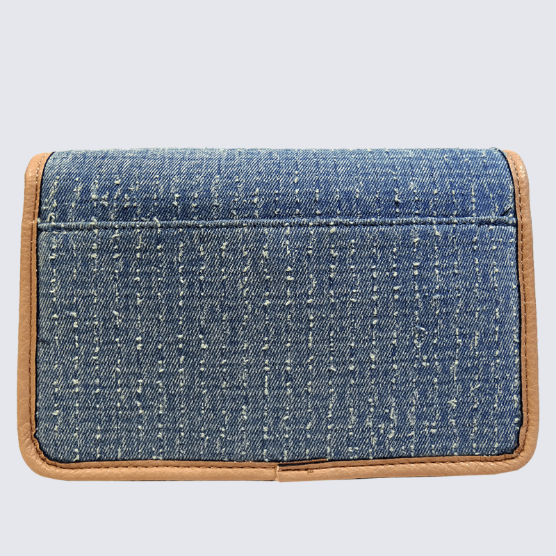 Sac a bandouliere Lulu Castagnette sac a bandouliere jeans femme bleu et rose Igert Chaussures Maroquinerie