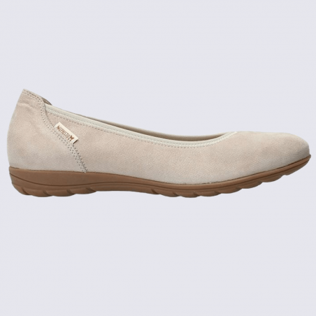 Ballerines Mephisto, ballerines confortables femme en cuir taupe clair