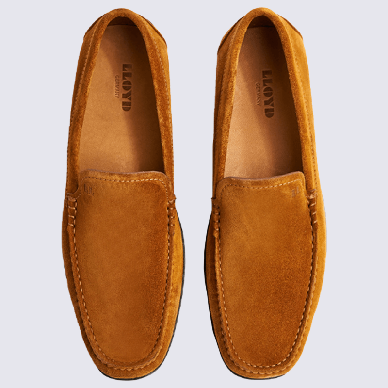 Mocassins Lloyd, mocassins élégants homme en cuir cognac