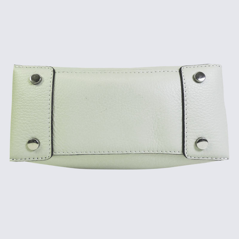 Sac à main Charlotte, sac à main tendance femme en cuir vert pastel