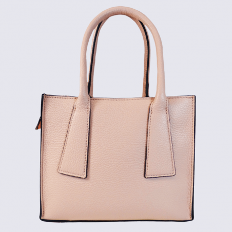 Sac à main Charlotte, sac à main tendance femme en cuir rose pastel