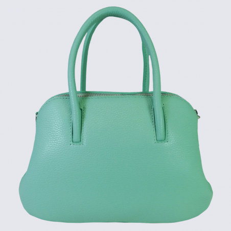 Sac à main Charlotte, sac à main tendance femme en cuir vert