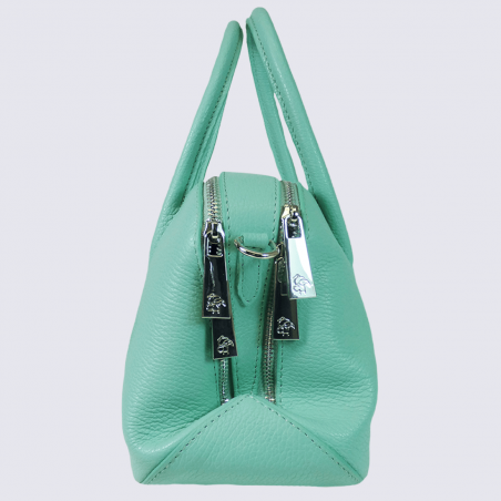 Sac à main Charlotte, sac à main tendance femme en cuir vert