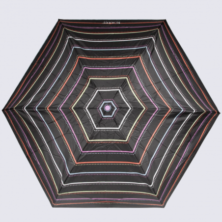 Parapluie Isotoner, parapluie technologie XTRA-SEC déperlant à motif rayure