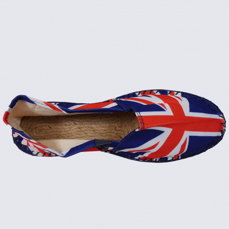 Espadrilles Made in France, espadrilles en toile de coton union jack