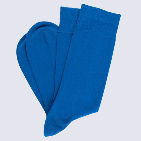 Chaussettes Doré Doré, chaussettes mode homme en coton bleu cosmos