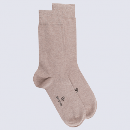 Chaussettes Doré Doré, chaussettes mode homme en coton beige