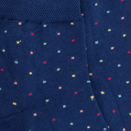 Socquettes Doré Doré, socquettes micropois femme en coton bleu Socquettes Doré Doré, socquettes micropois femme en coton bleu