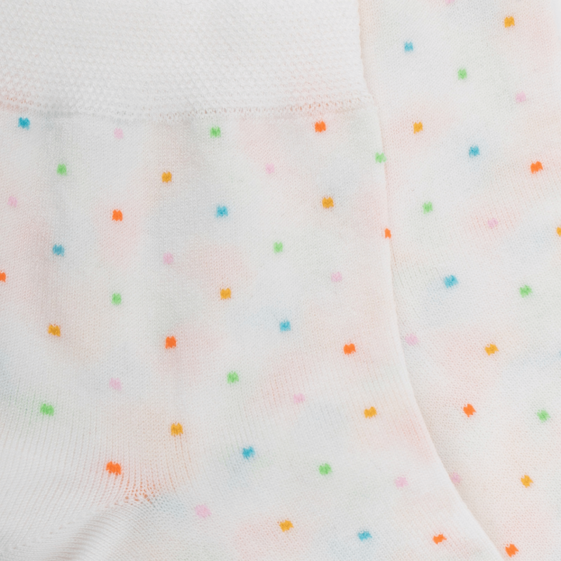 Socquettes Doré Doré, socquettes micropois femme en coton blanc