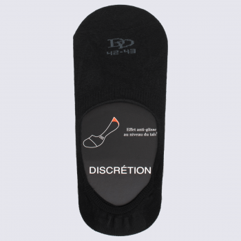 Socquettes Doré Doré, socquettes invisibles homme en coton égyptien noir