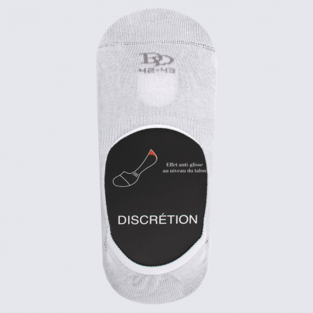 Socquettes Doré Doré, socquettes invisibles homme en coton égyptien blanc
