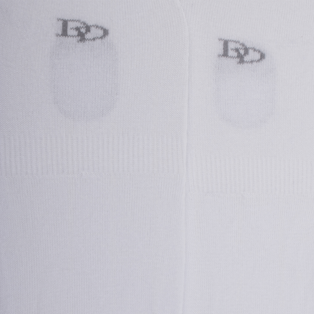 Socquettes Doré Doré, socquettes invisibles homme en coton égyptien blanc