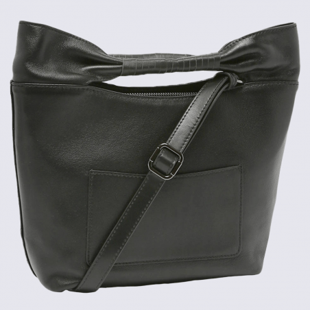 Sac à main Etrier, sac à main et bandoulière femme en cuir noir