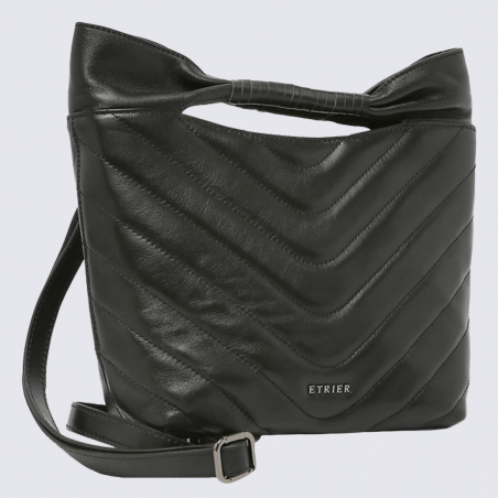 Sac à main Etrier, sac à main et bandoulière femme en cuir noir