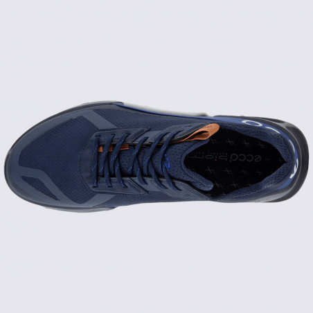 Baskets Ecco, baskets innovantes Gore-Tex homme en textile bleu