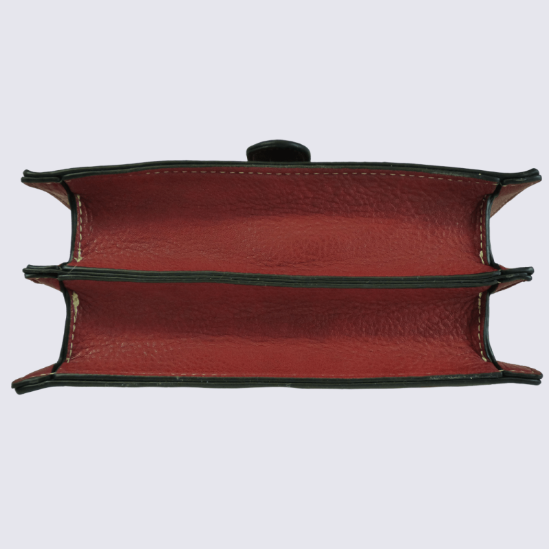 Petit sac à bandoulière Lulu Castagnette, petit sac à bandoulière motif léopard femme bordeaux