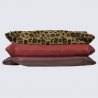 Sac à bandoulière Lulu Castagnette, sac à bandoulière motif léopard femme bordeaux