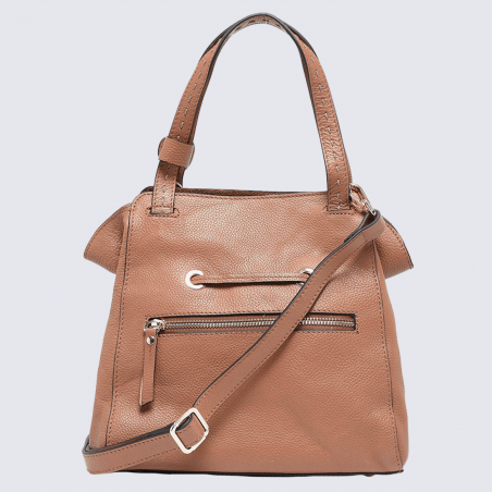 Sac à main Etrier, sac à main élégant femme en cuir camel